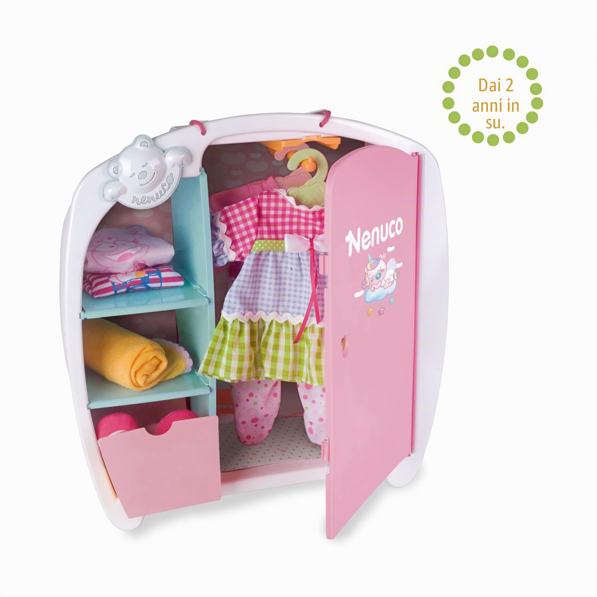 Nenuco Accessori armadio rosa bambole 35-42 cm 2 grucce