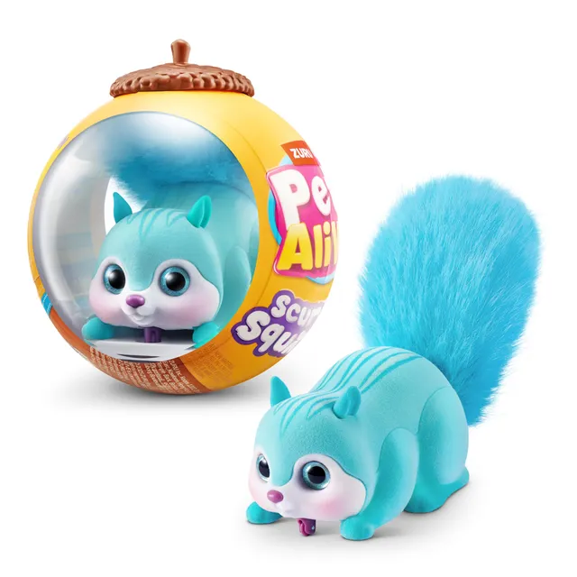 Pets Alive Scurry'n Squirrel peluche interattivo blu con movimento