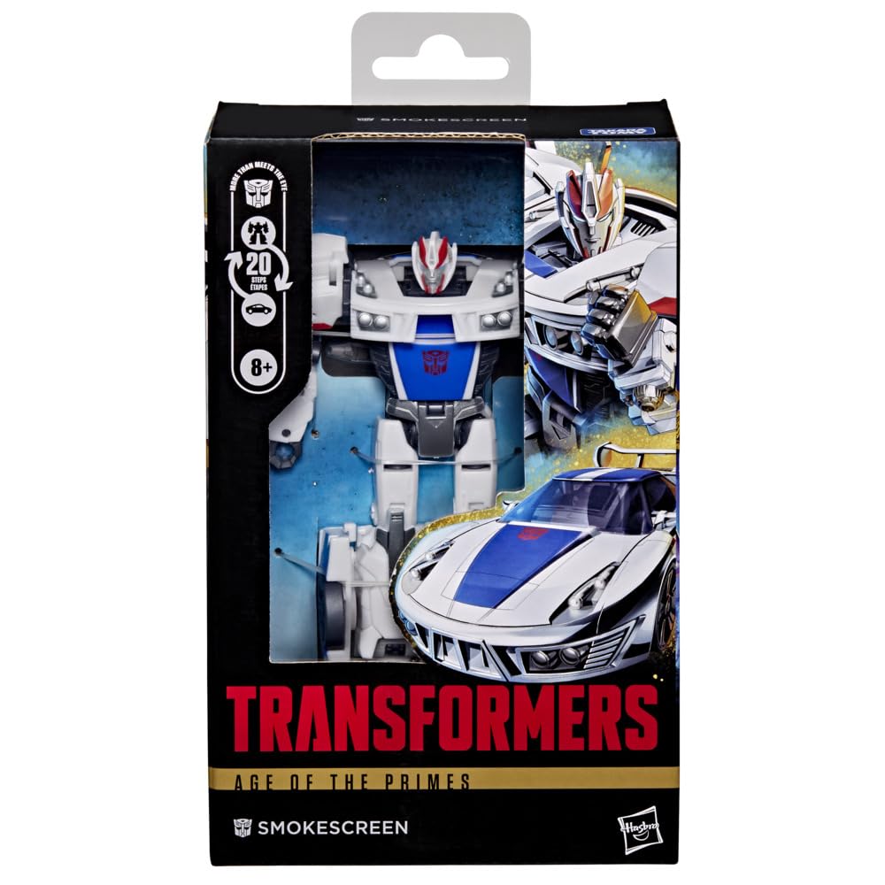 Transformers Age of the Primes Smokescreen action figure 13cm Deluxe auto corsa