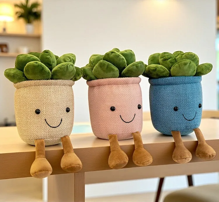 ToyalFriends Flower & Plant succulenta peluche 25cm blu