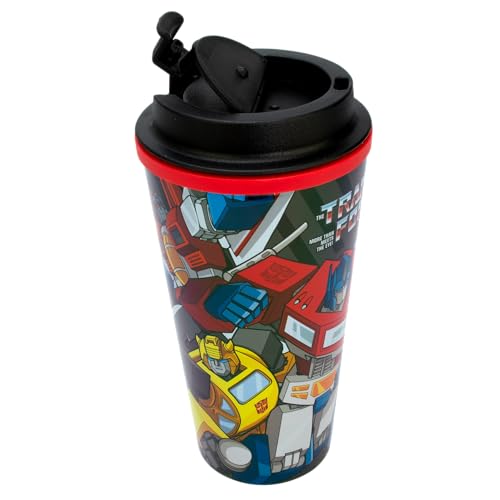 Transformers Tazza termica isolata 450 ml con coperchio