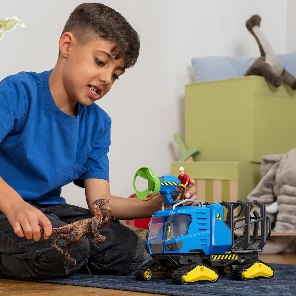Schleich Wild Life Traccia Veicolo 42604 Dinosauro Giocattolo