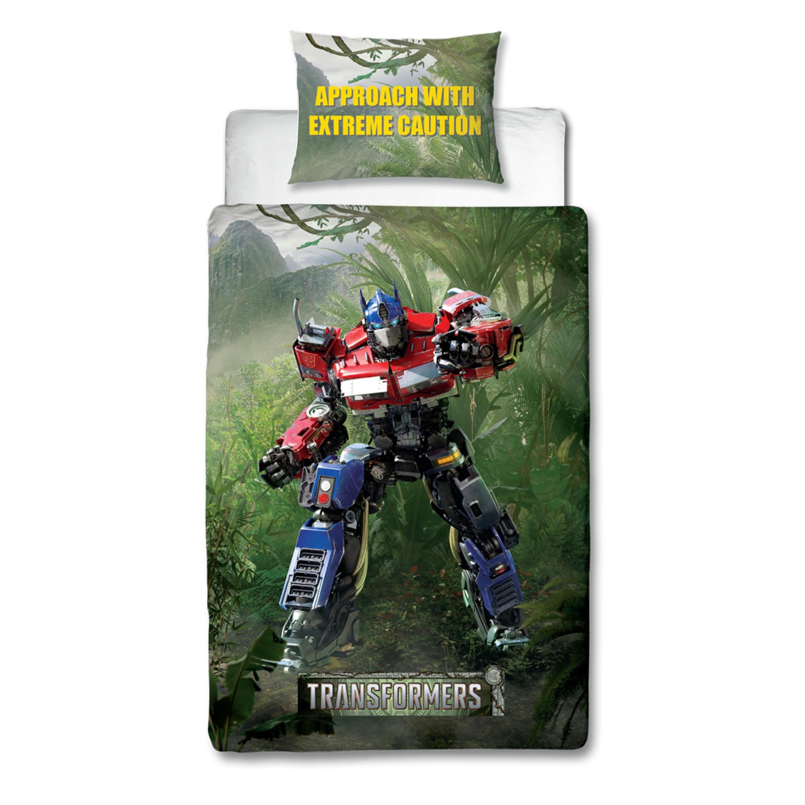 Transformers Character World set copripiumino singolo reversibile