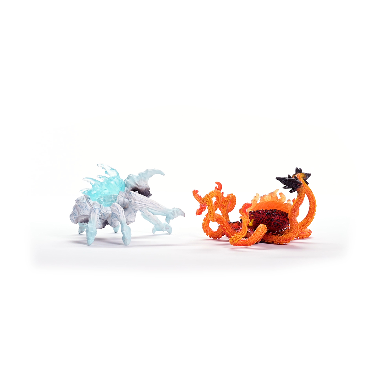 Schleich Eldrador Coleottero ghiaccio vs Kraken fuoco figure