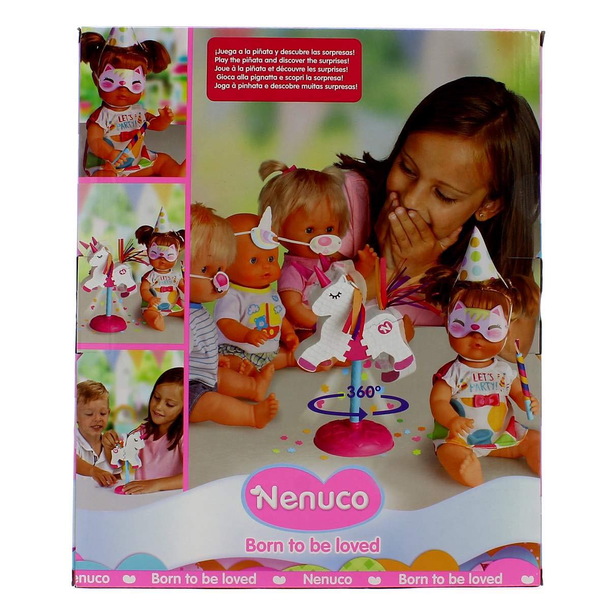 Nenuco Party Bambola 35 cm con pignatta unicorno