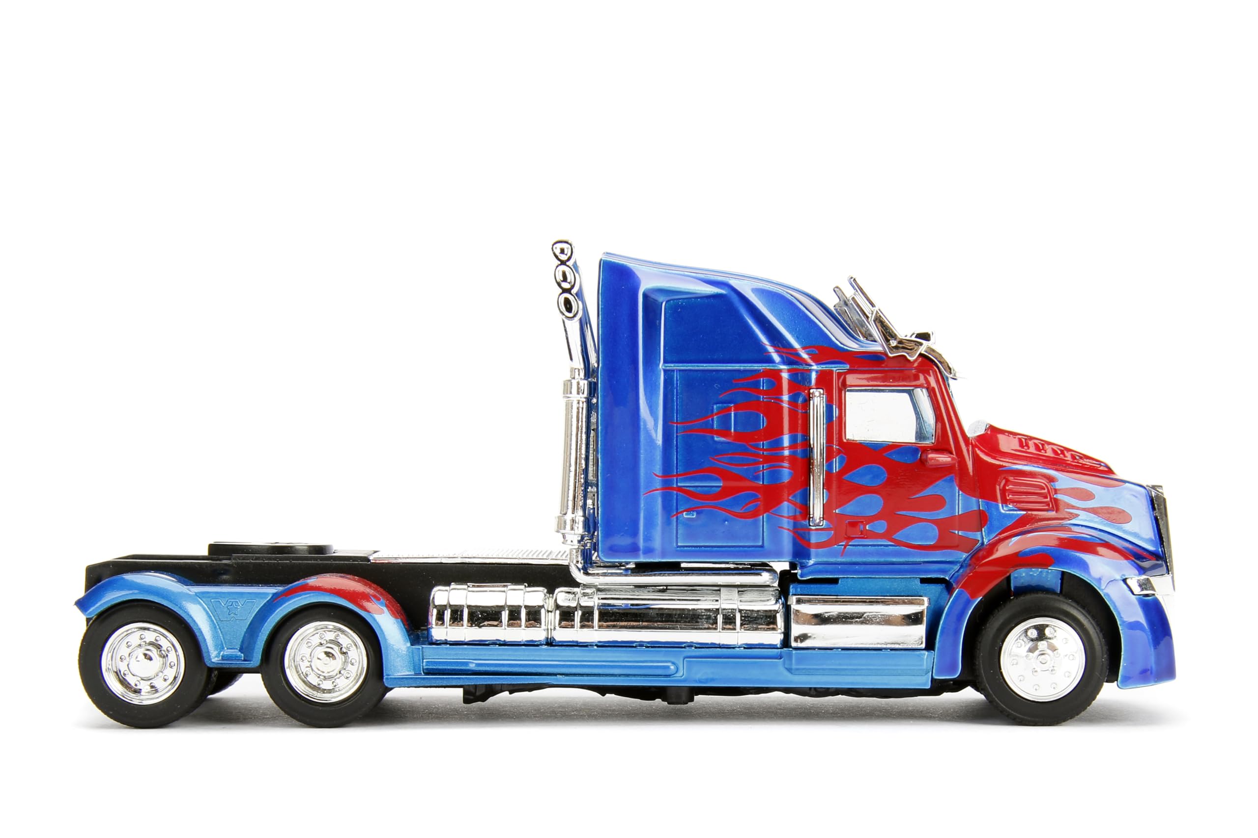 Transformers Jada T5 Optimus Prime camion die-cast 1:32 blu rosso