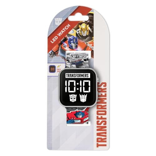 Transformers orologio bambino digitale LED silicone nero