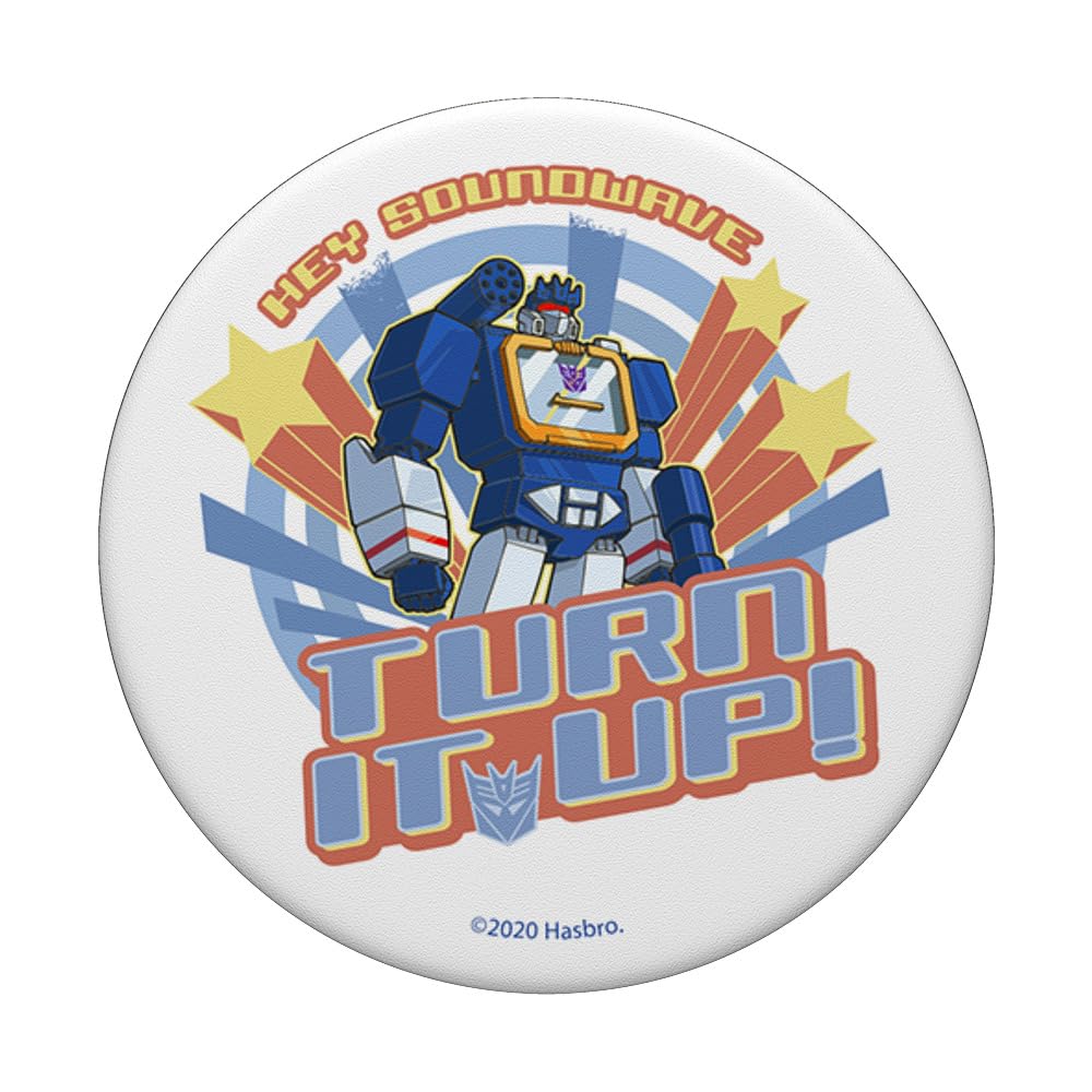 Transformers Hey Soundwave Turn It Up PopSockets PopGrip supporto