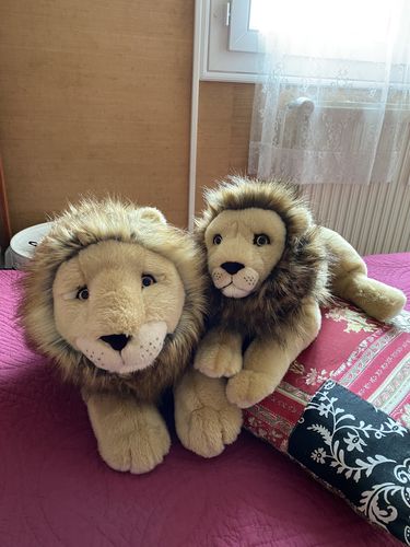 La Pelucherie Jungle Melchior leone peluche 40 cm criniera