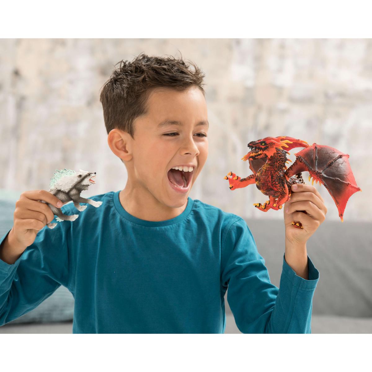 Schleich Eldrador Drago di Lava 70138 Statuina Fuoco