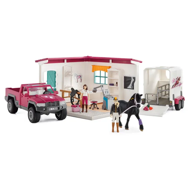 Schleich Farm World Visita dal veterinario playset cavallo