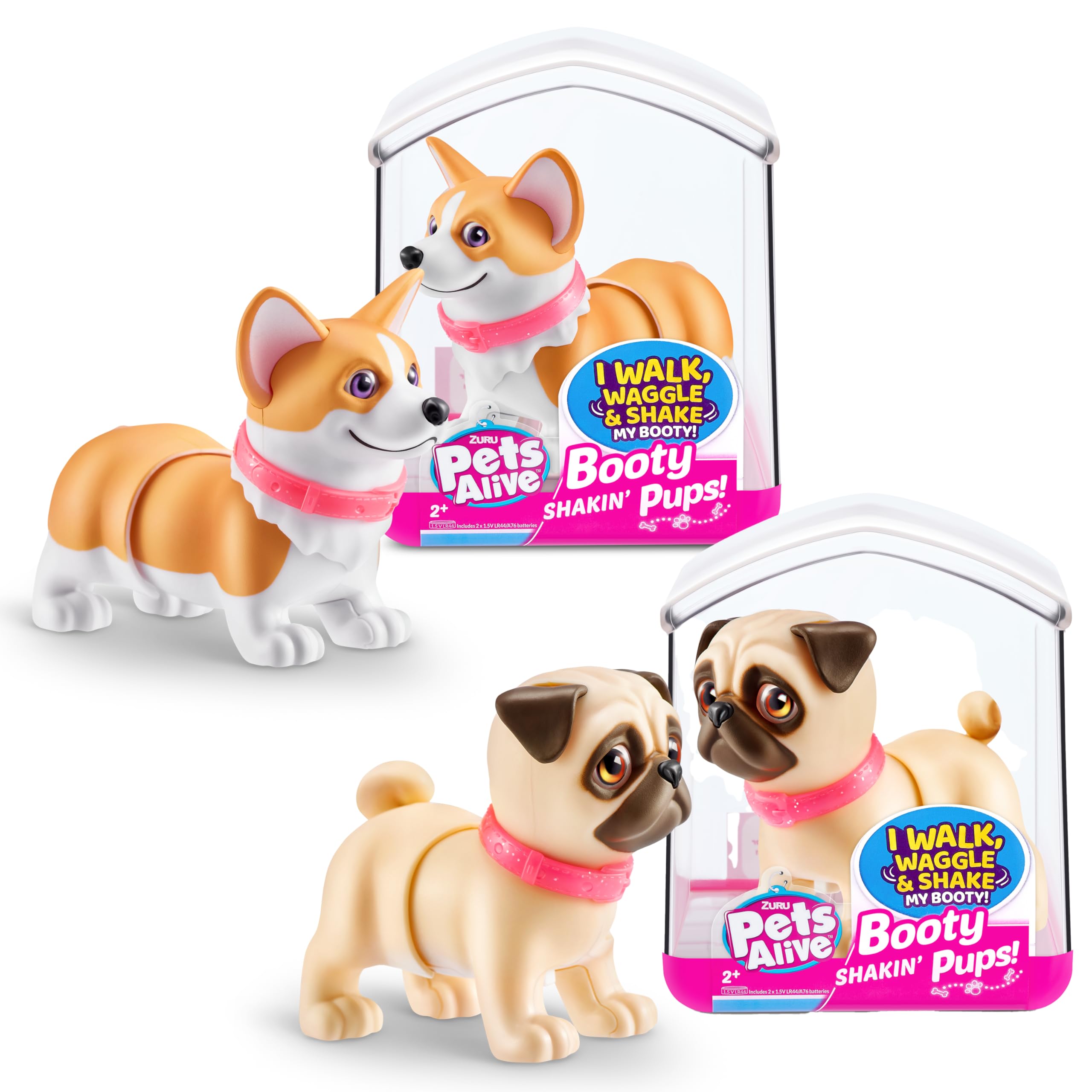 Pets Alive Shakin Pups Peluche Frenchie Bassotto Interattivo