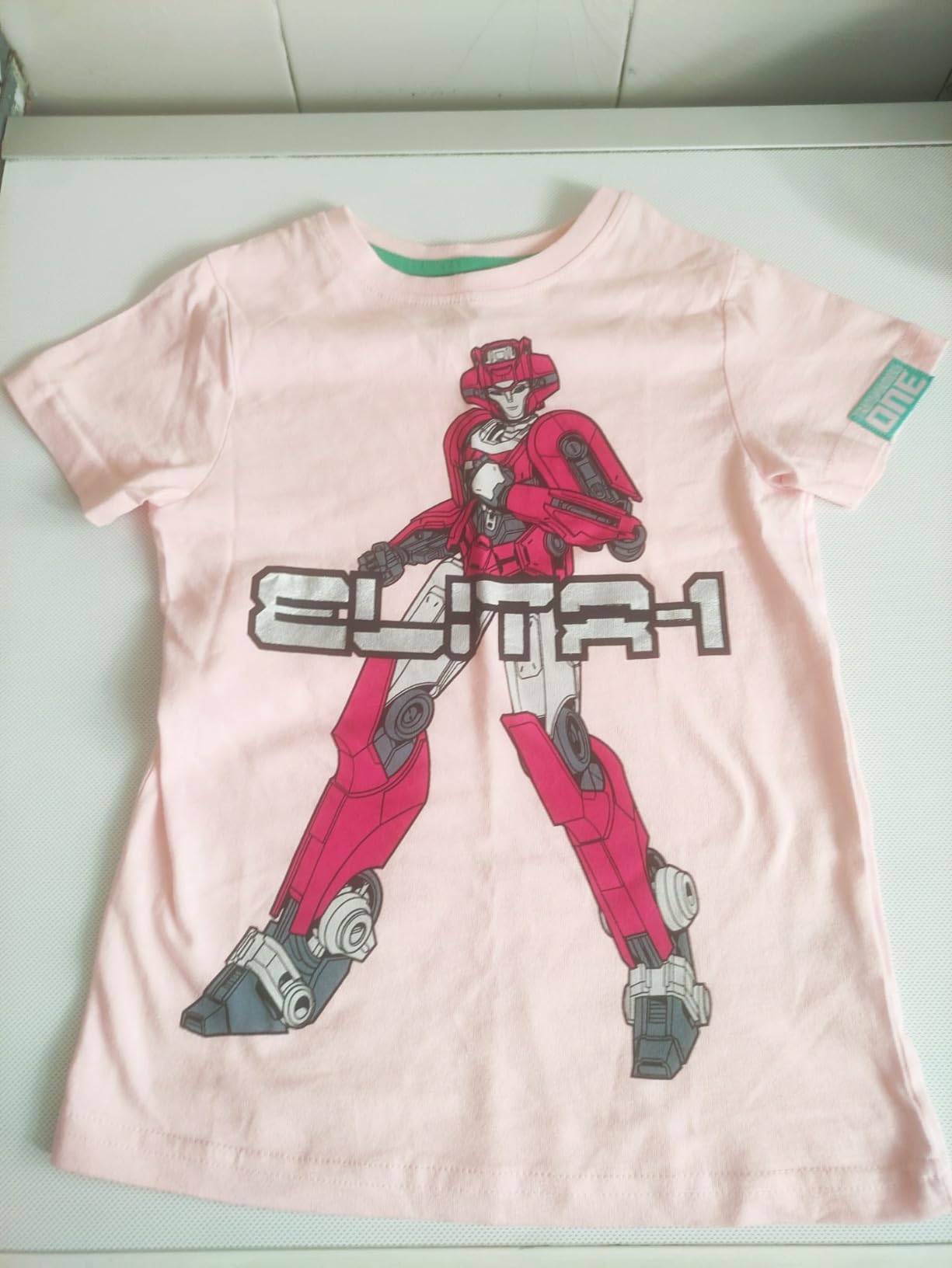 Transformers One T-Shirt Bambina Rosa Elita Cotone 3-10 Anni
