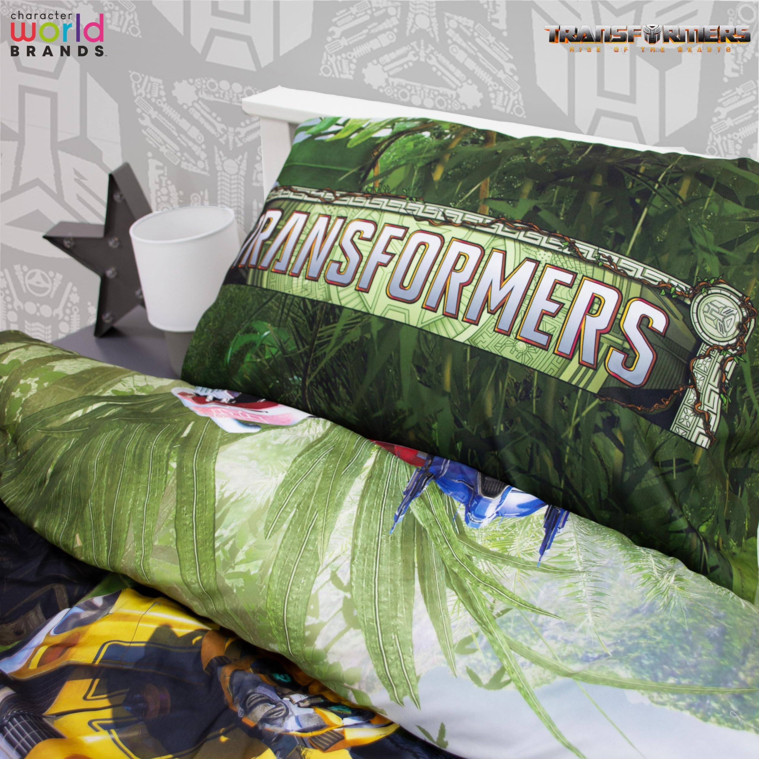 Transformers Character World set copripiumino singolo reversibile