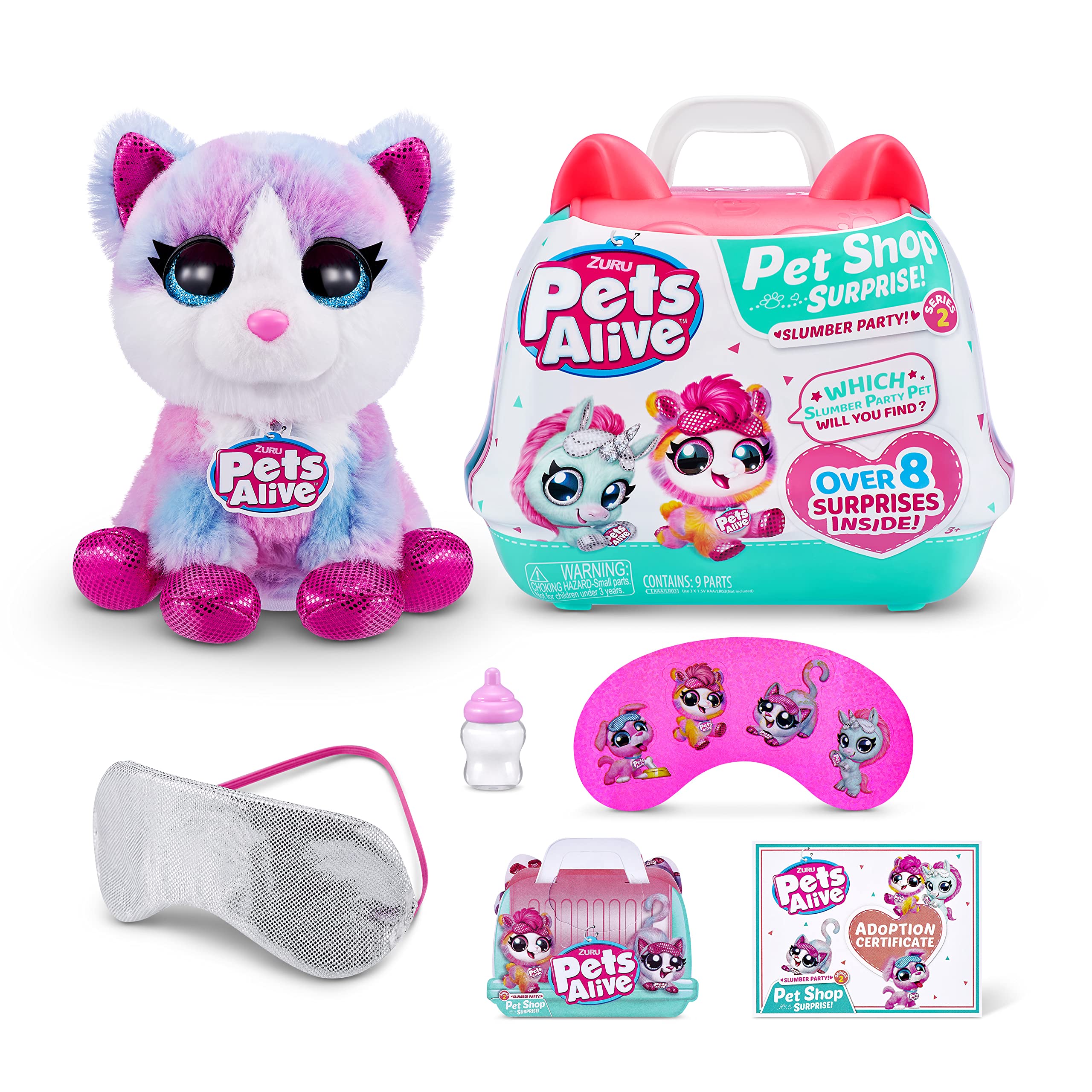 Pets Alive Pet Shop Surprise Gattino Serie 2 peluche parla e ripeti