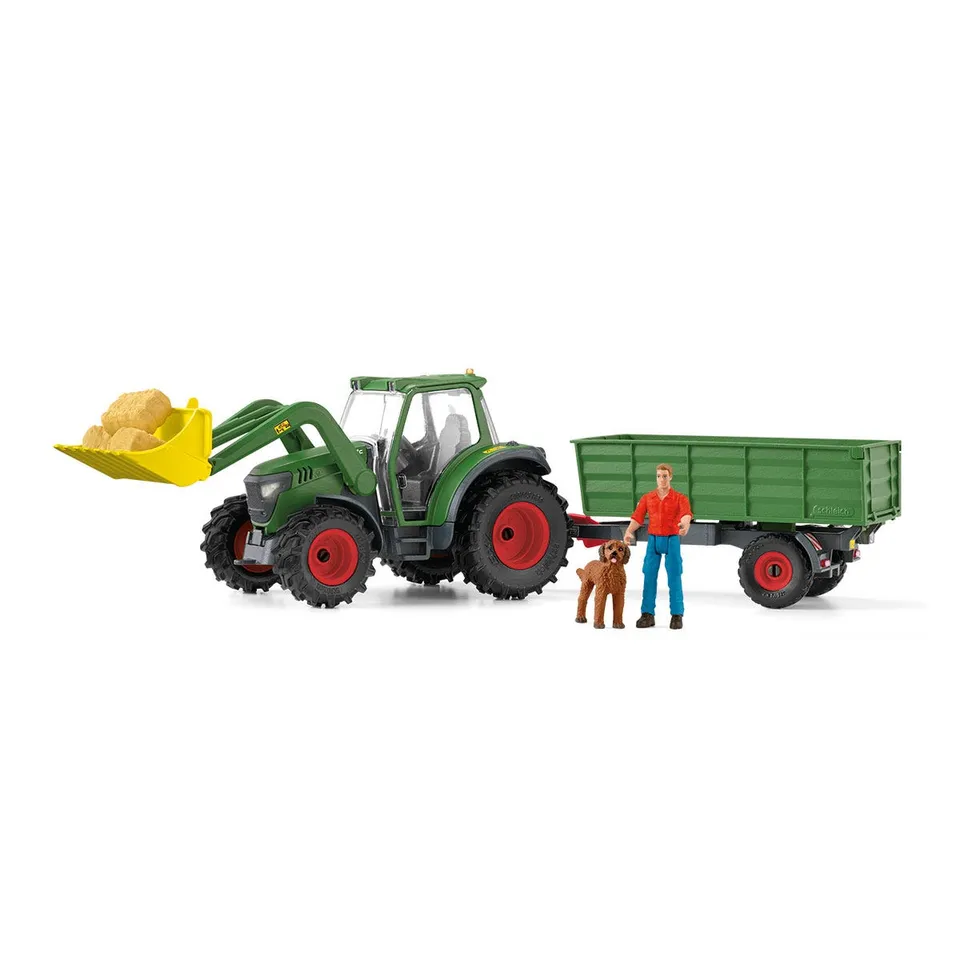 Schleich FARM WORLD 42608 Trattore con Rimorchio giocattolo