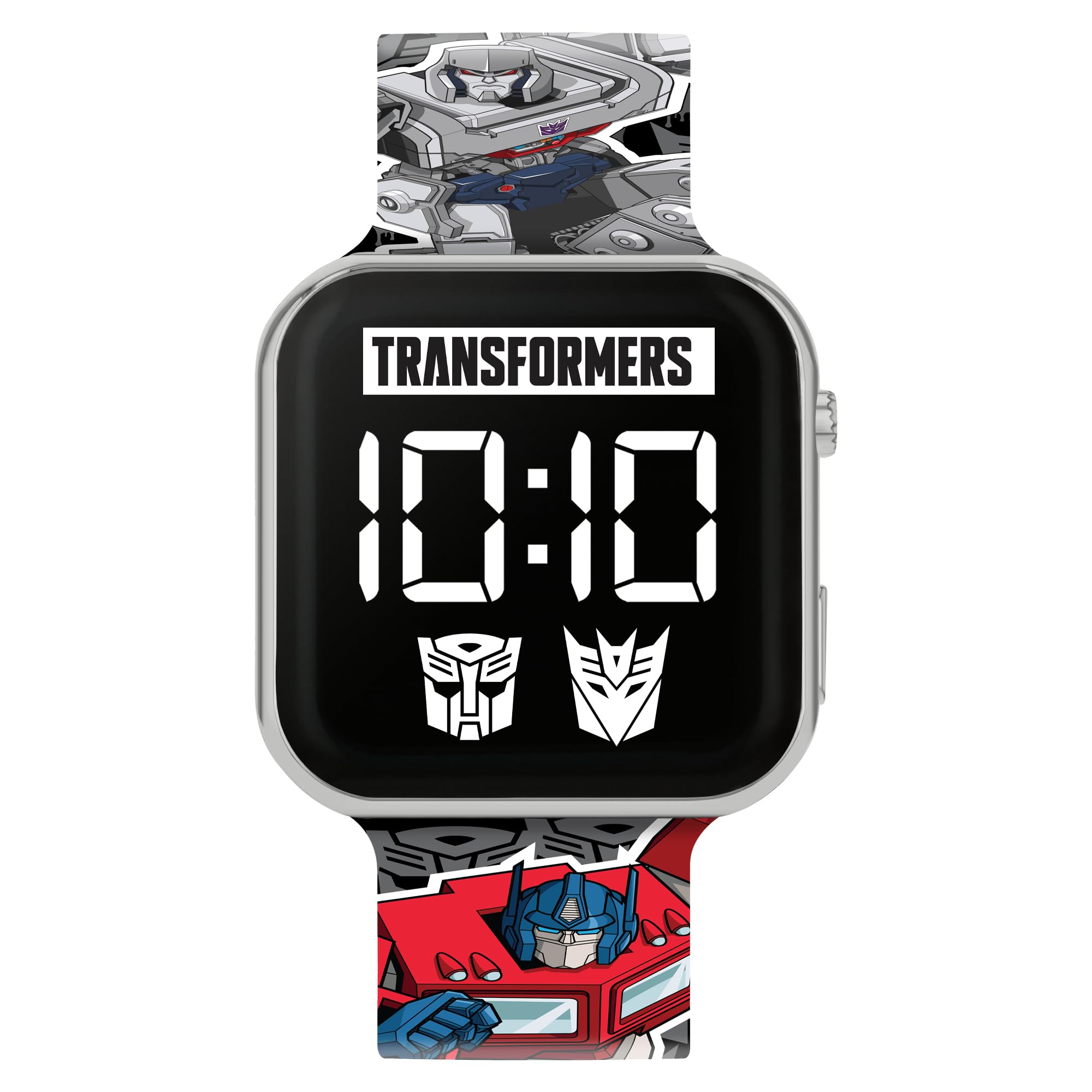 Transformers orologio bambino digitale LED silicone nero