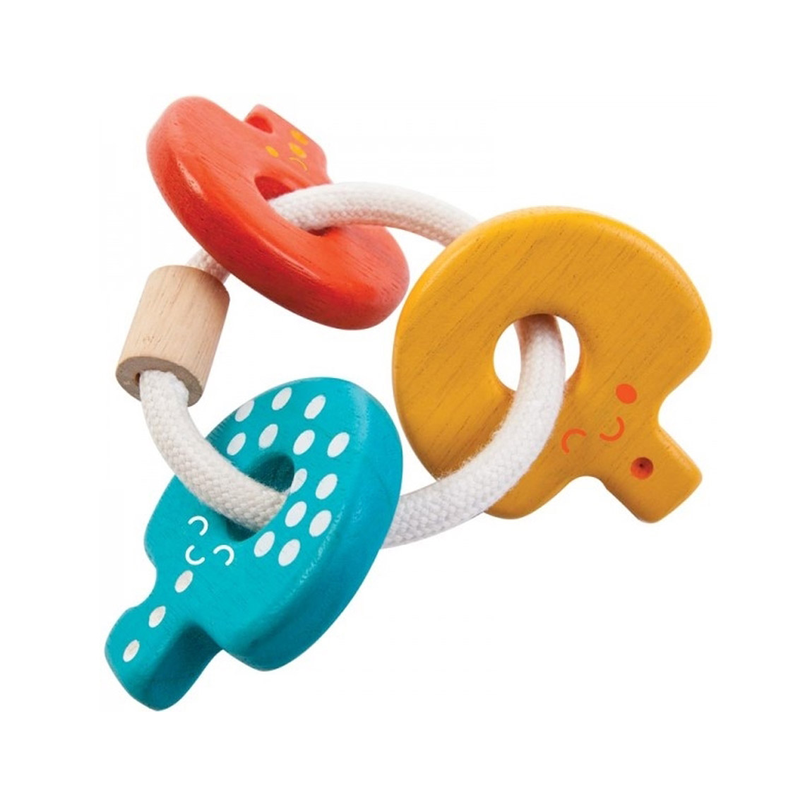 Kreativa Wooden Rattles Rattle Keys sonaglio legno chiavi