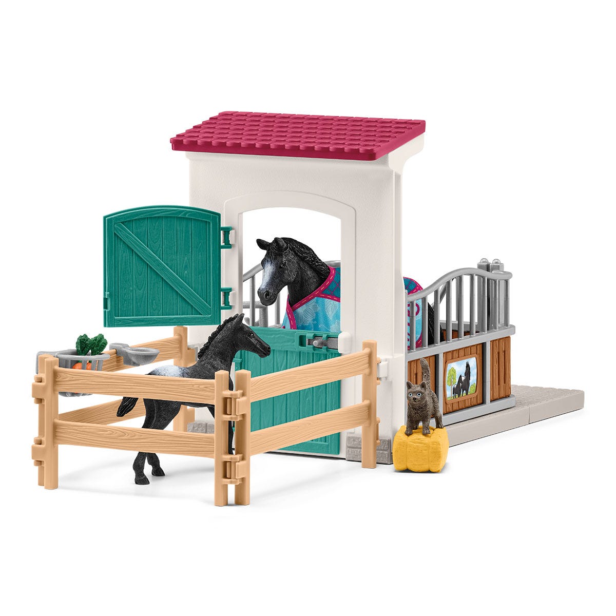 Schleich Horse Club 42611 Box Giumenta e Puledro Playset Appaloosa