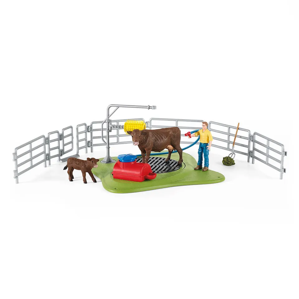 Schleich Farm World Stazione lavaggio mucche 42529