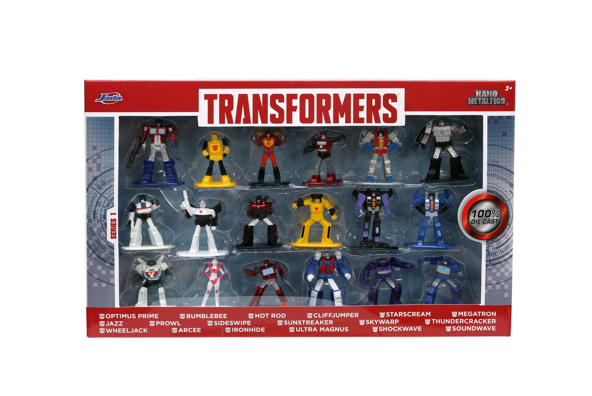 Transformers Nanofigs Wave 2 set 18 mini figure die-cast multicolore