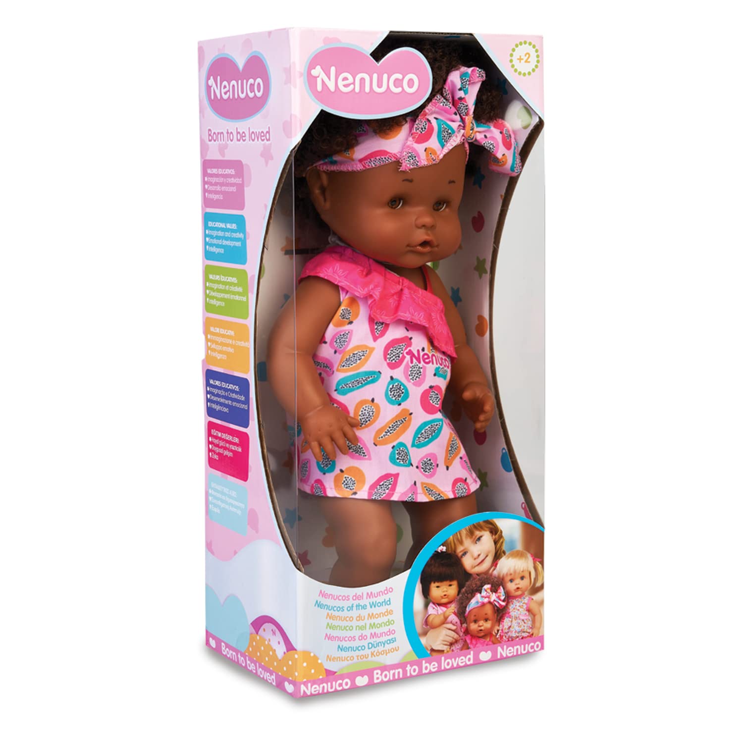 Nenuco World Dolls bambola origine africana 35 cm vestito