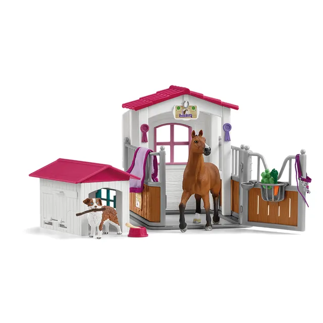 Schleich Horse Club 72218 Box cavalli con cuccia scuderia gioco