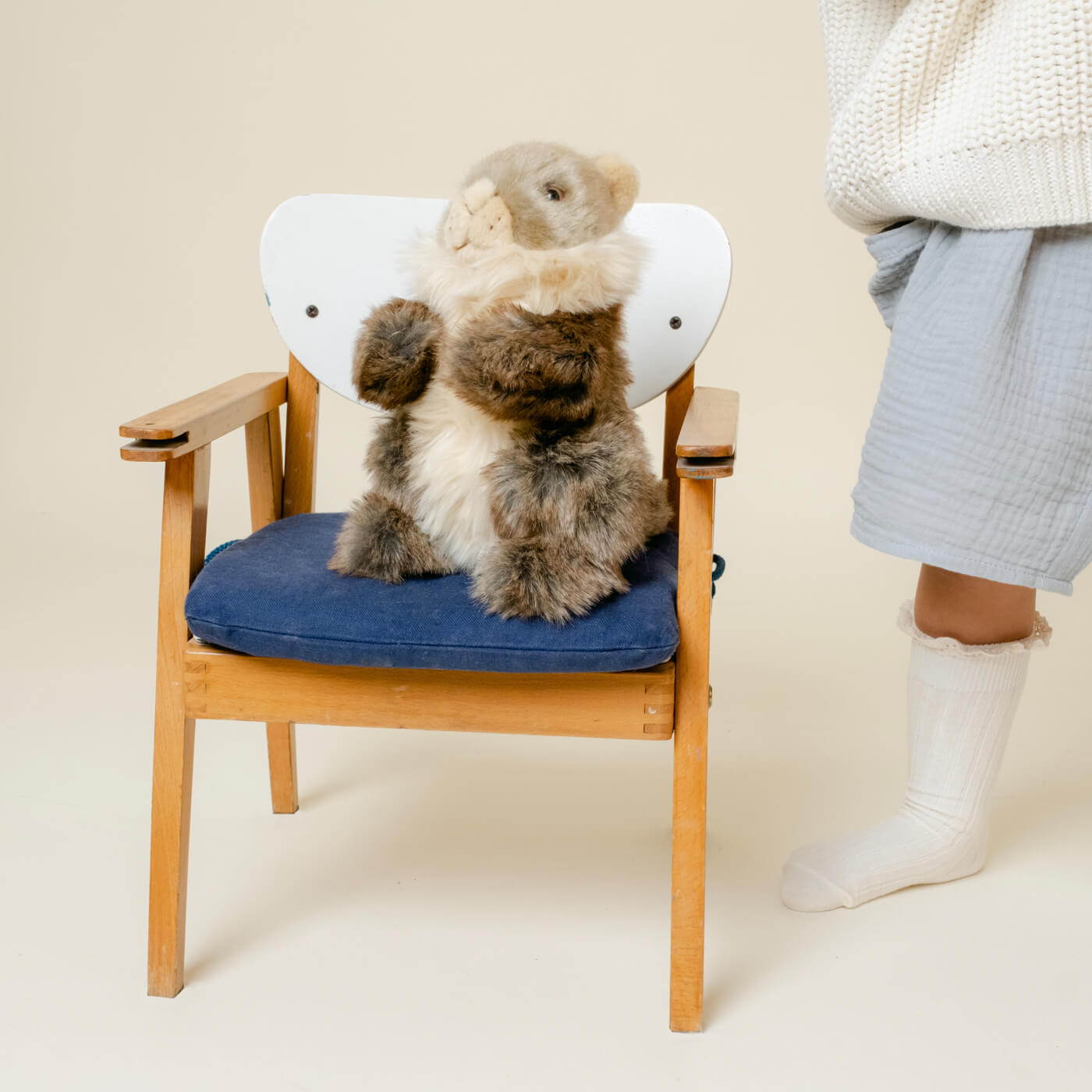 La Pelucherie Forest Marmotta Julie peluche 24 cm marrone