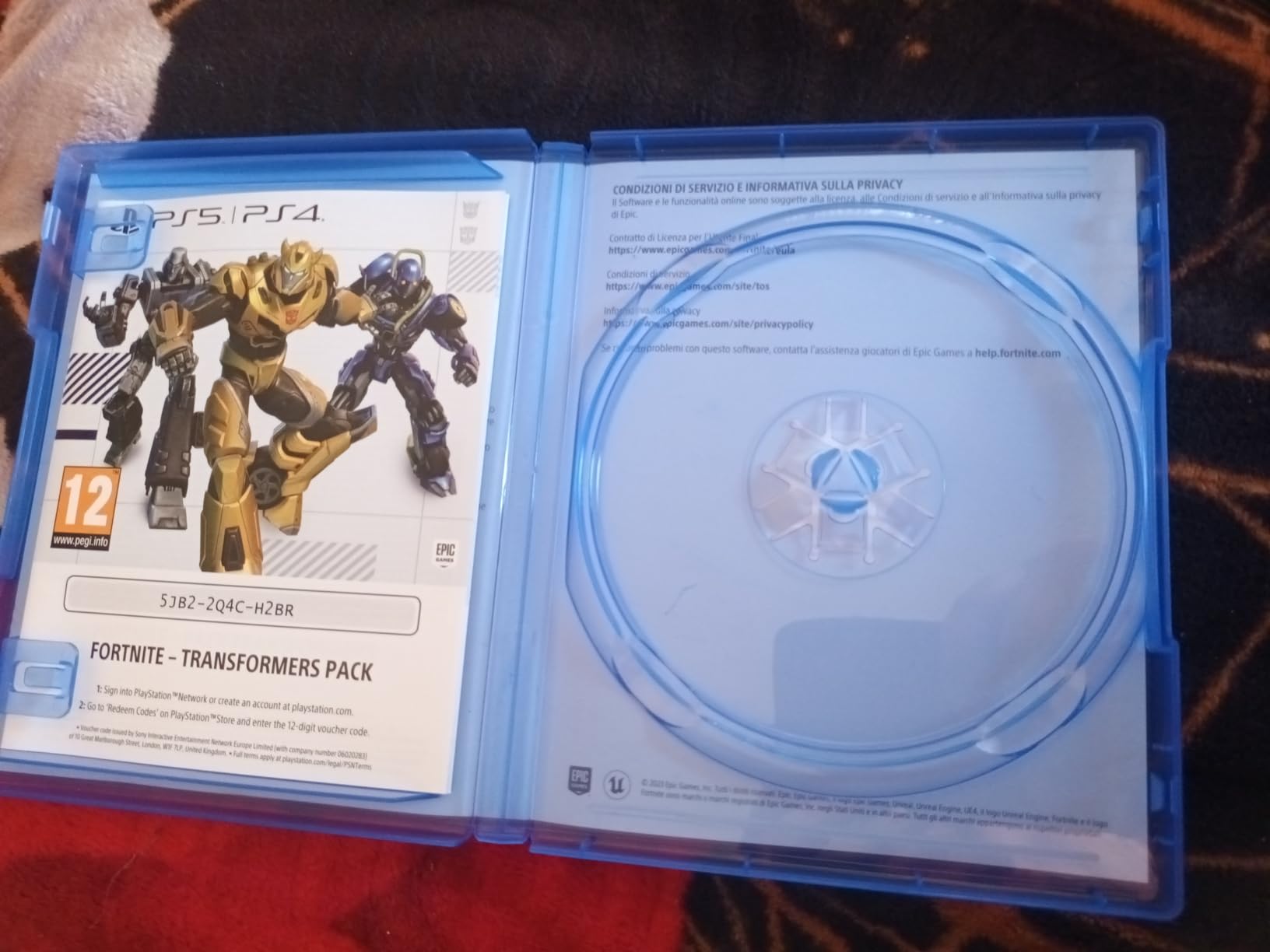 Fortnite Transformers Pack gioco PS4 Code in a Box PS4 V-Buck