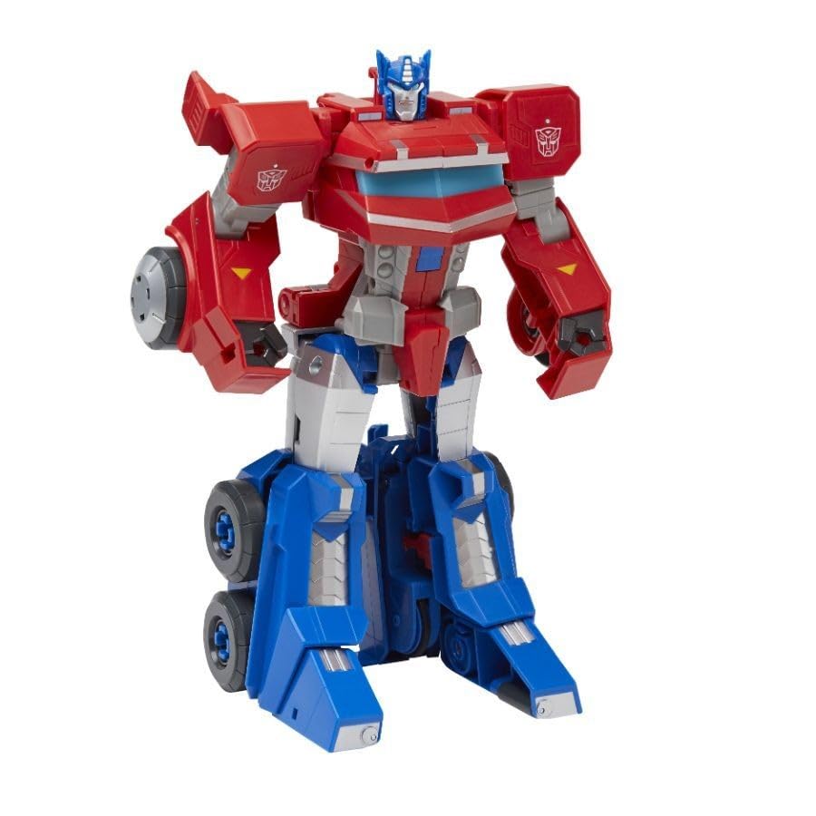 Transformers Cyberverse Optimus Prime action figure camion luci