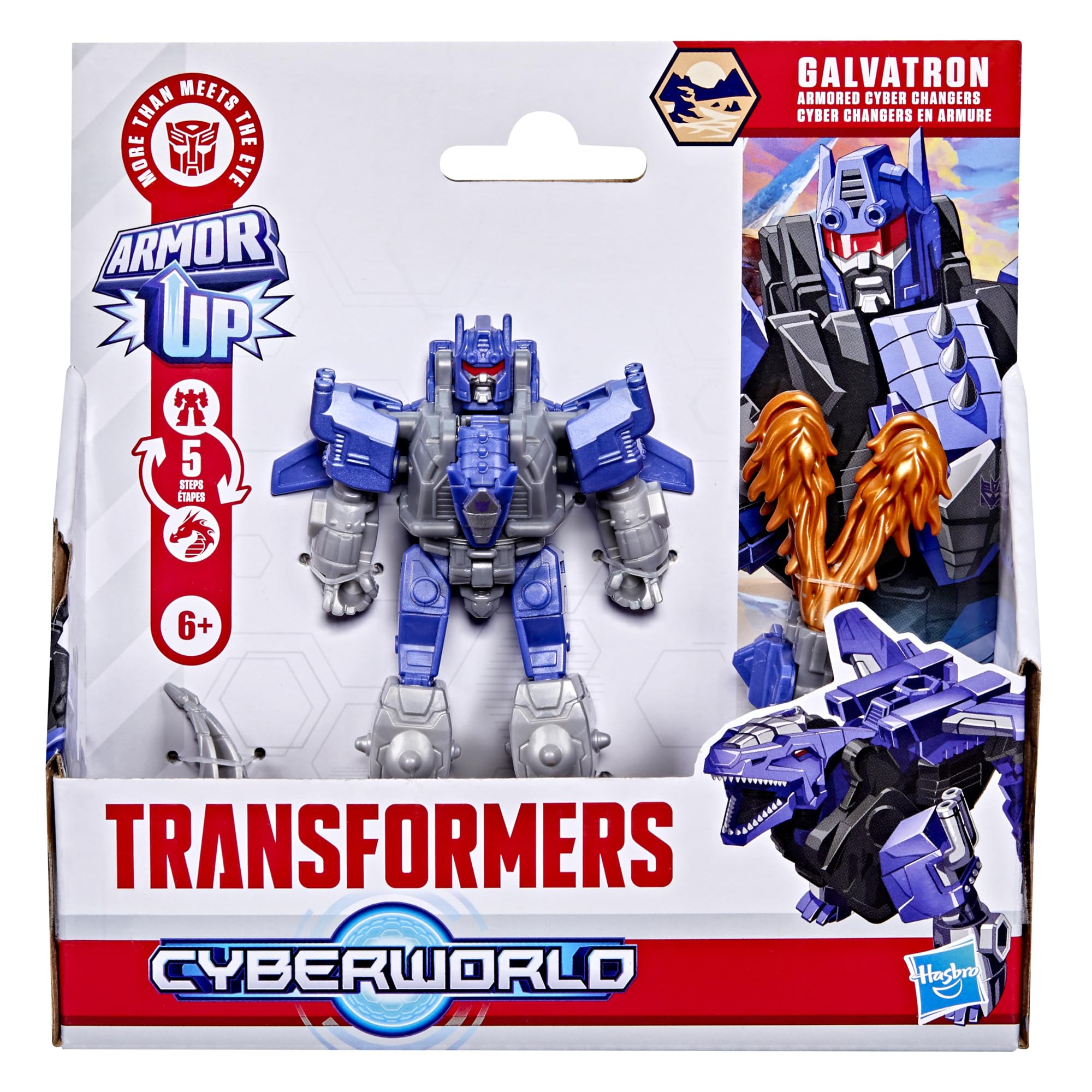 Transformers Cyberworld Armor Galvatron action figure drago 10 cm