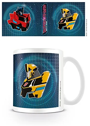 Transformers Robots in Disguise tazza ceramica multicolore griglia