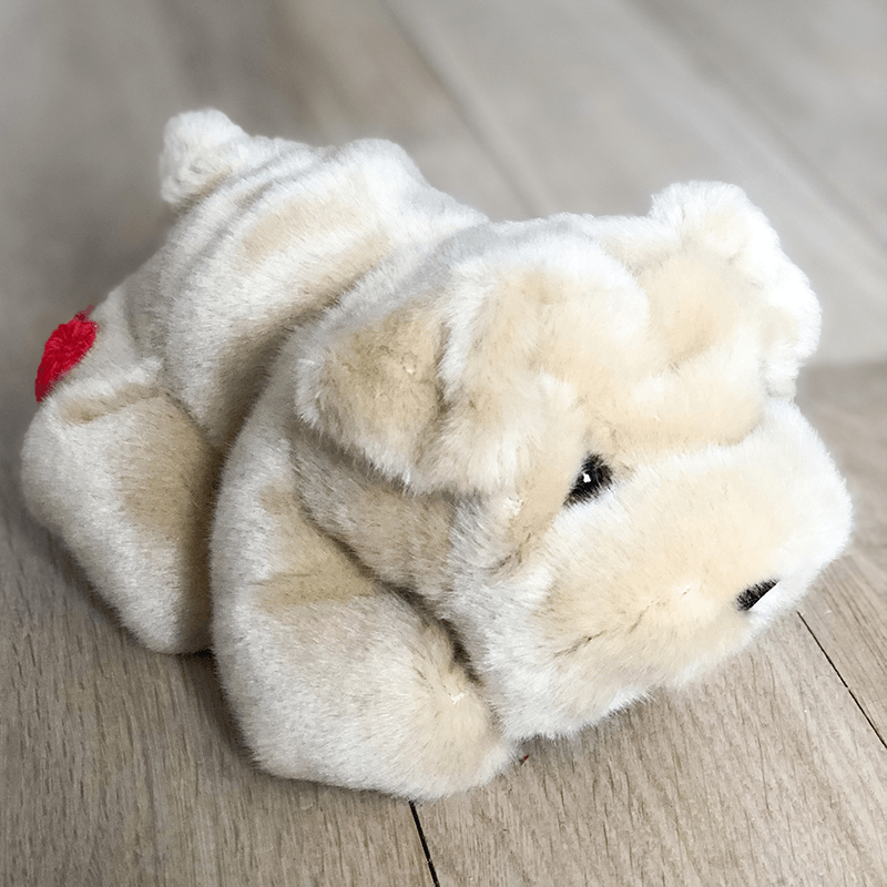 La Pelucherie Dogs Hector Mini Rocker peluche cane con cuore