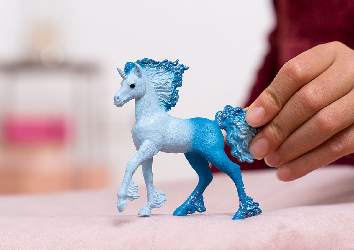 Schleich Bayala Puledro unicorno marino di fiamma Elementa 70758 figura