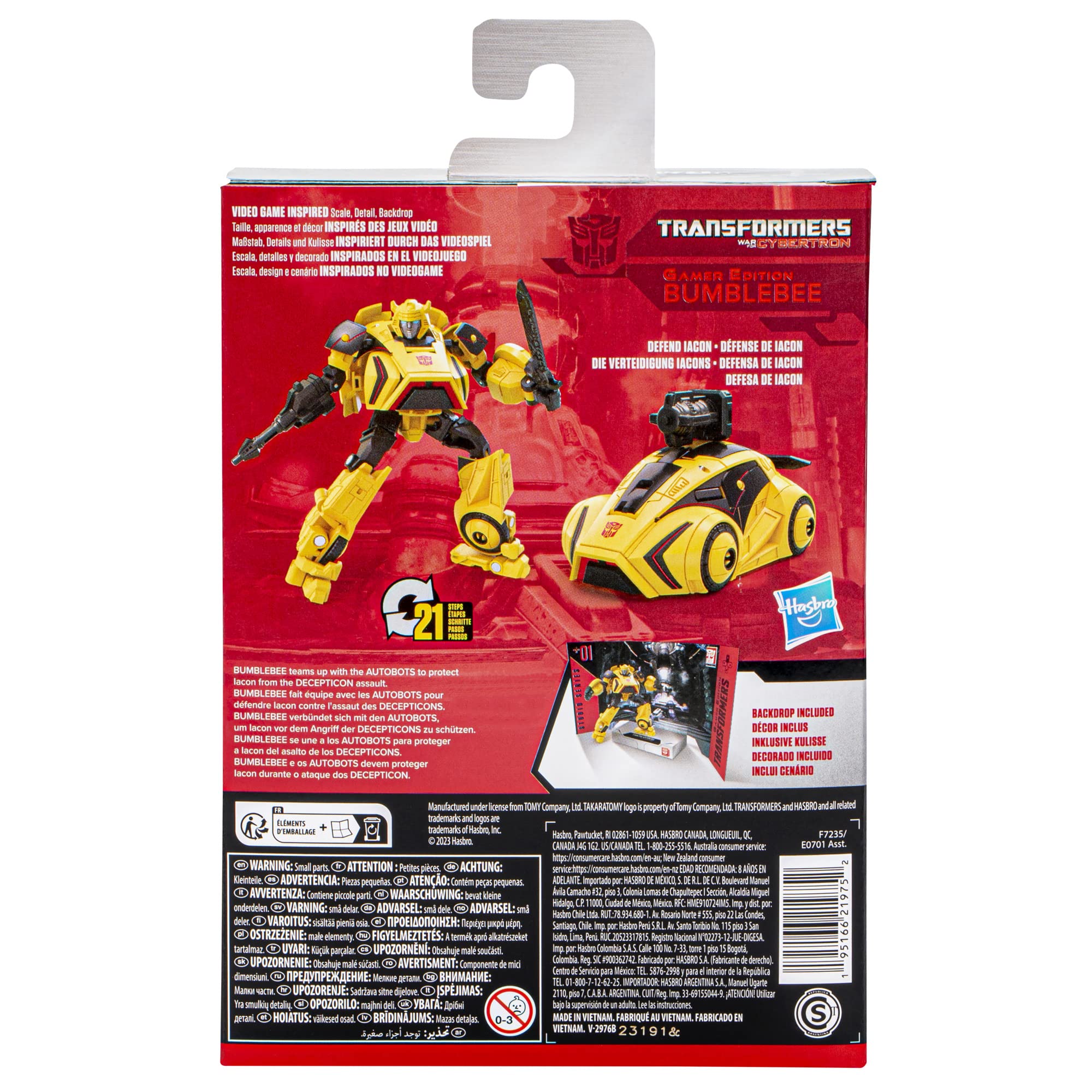 Transformers Studio Series 01 Bumblebee action figure 11,4 cm snodabile