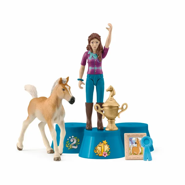 Schleich Horse Club Premiazione Torneo Lisa e Puledro set