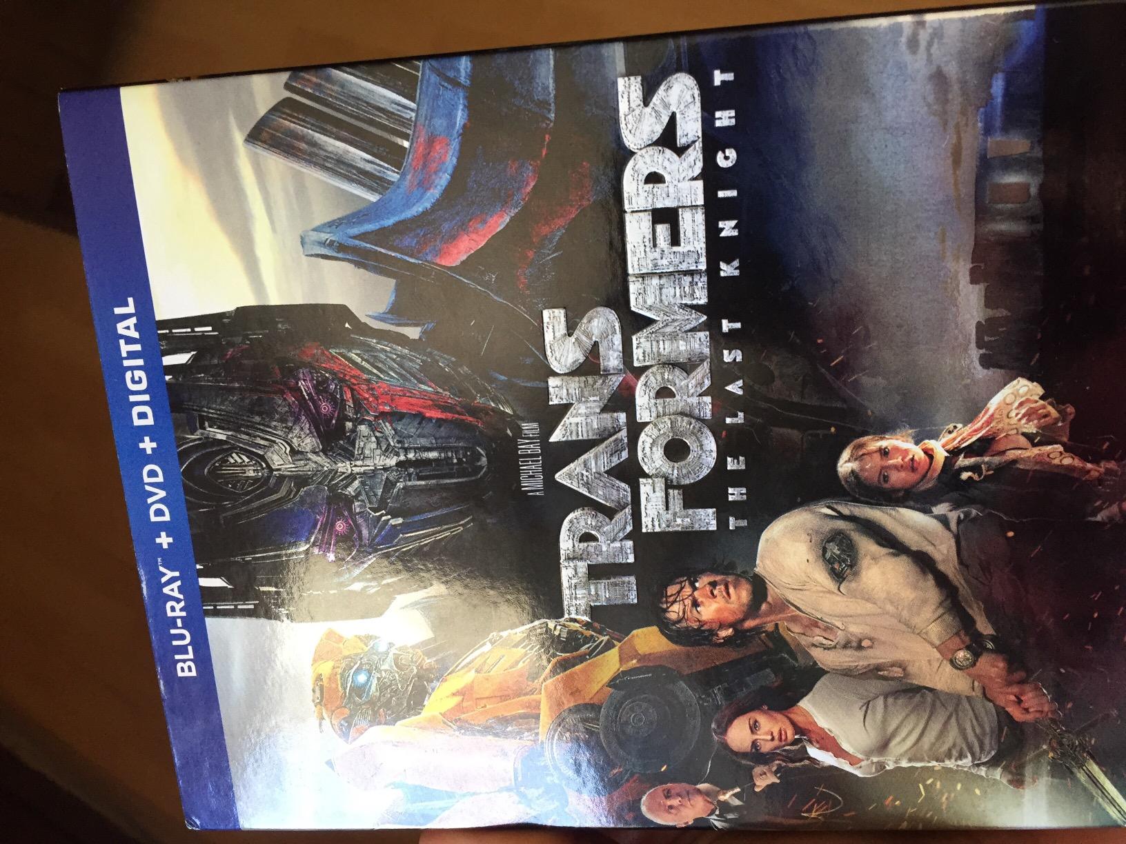 Transformers 5 The Last Knight film DVD edizione base