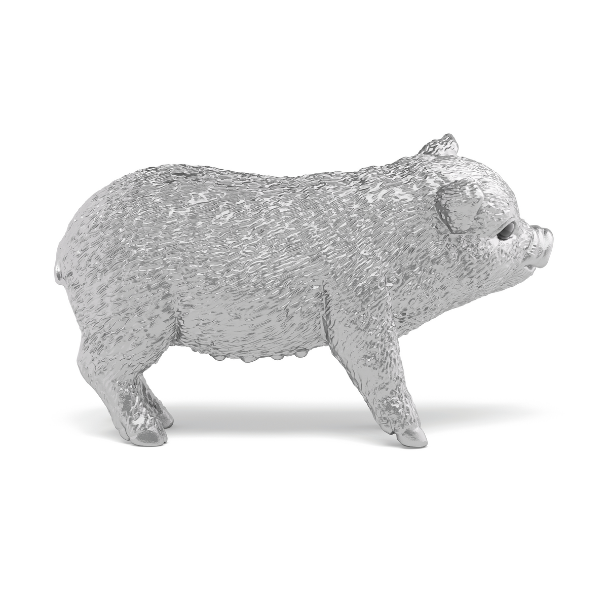Schleich FARM WORLD Maialino Portafortuna figure argentato limited