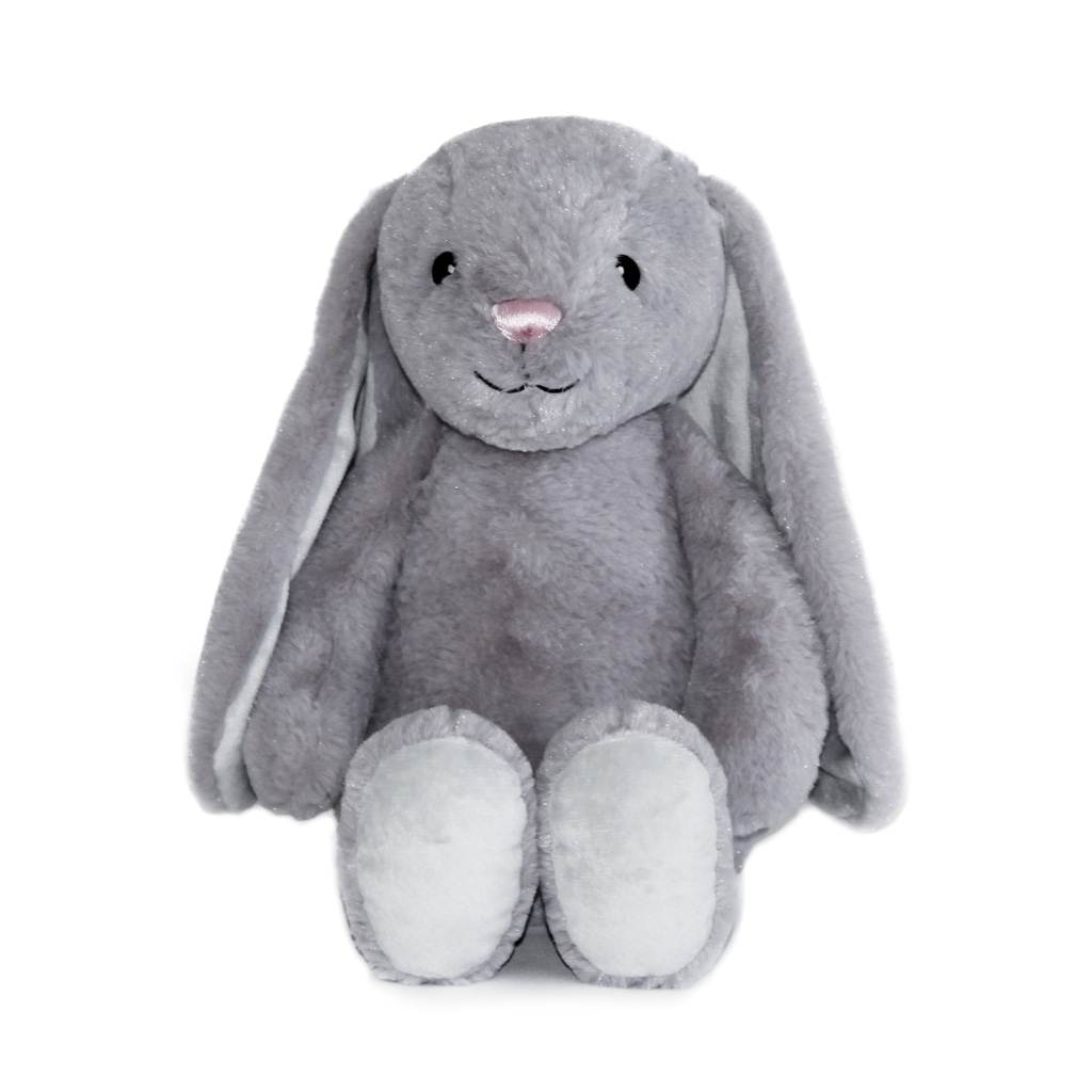 Dumbles Grey Bunny peluche coniglio grigio ricamabile