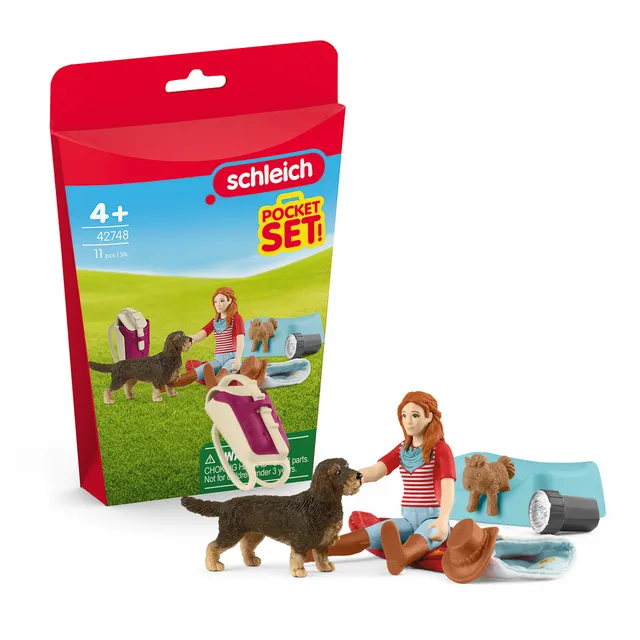 Schleich Horse Club Sleepover Playset Hannah con bassotto