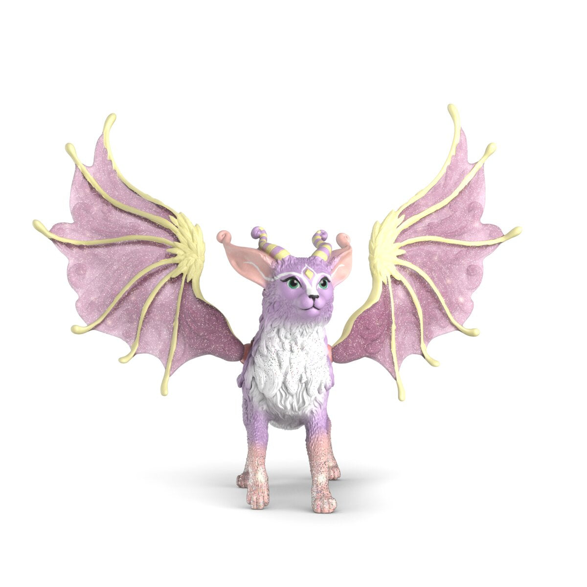 Schleich Eldrador Drago Gatto Alato 70846 Statuina Ali Rosa