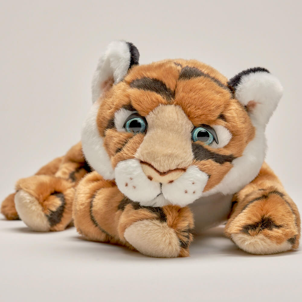 La Pelucherie Jungle Tigre César peluche morbido 35cm arancione