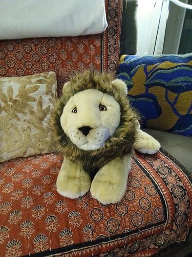 La Pelucherie Jungle Melchior leone peluche 40 cm criniera