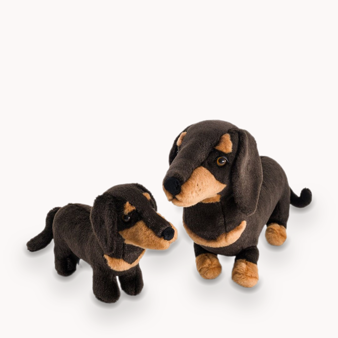 La Pelucherie Dogs Eugène bassotto peluche 25 cm marrone