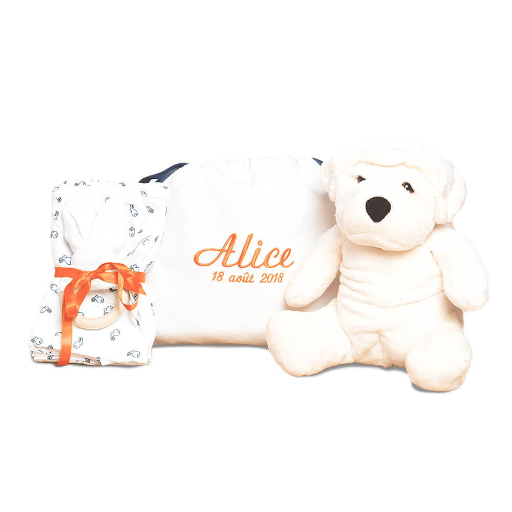 La Pelucherie Baby Box Nascita Coniglio Leon set regalo