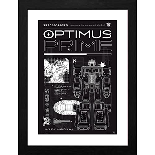 Transformers Optimus Disegno incorniciato schema 30,5x40,6 cm