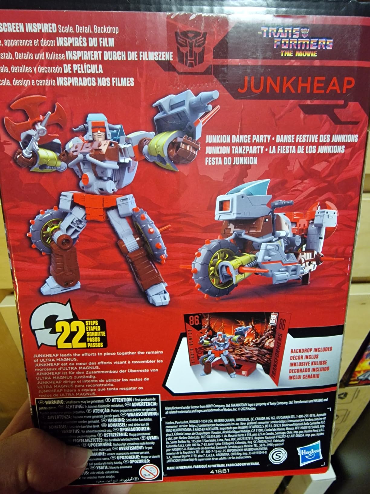 Transformers Studio Series 86-14 Junkheap action figure 16,5 cm moto