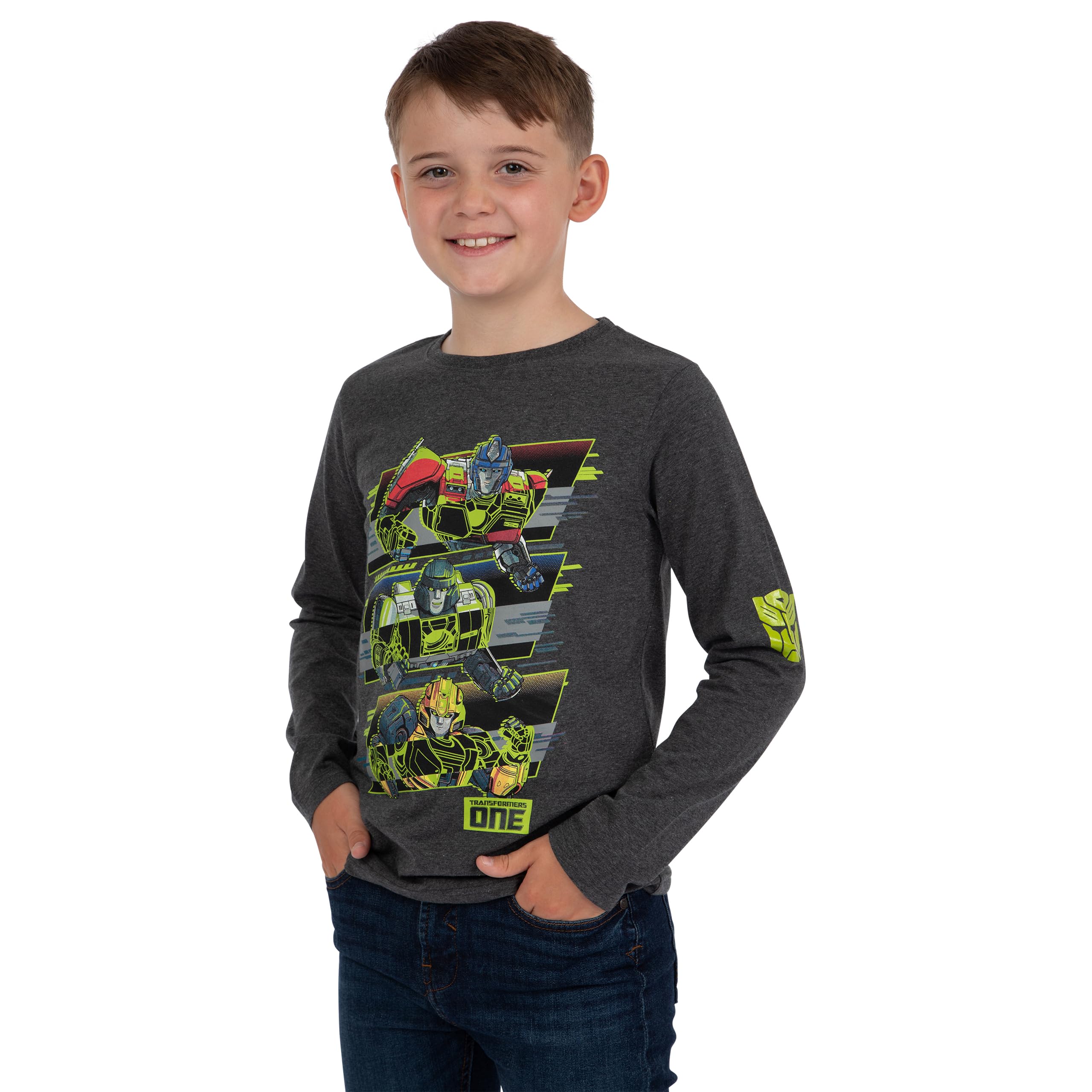 Transformers One Maglietta maniche lunghe Optimus Prime grigia
