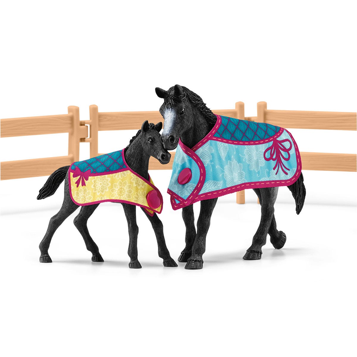Schleich Horse Club 42611 Box Giumenta e Puledro Playset Appaloosa
