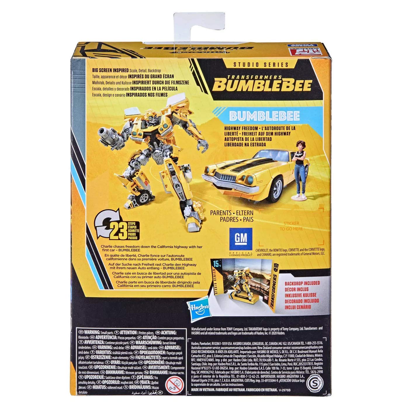 Transformers Studio Series 15BB Bumblebee Camaro action figure
